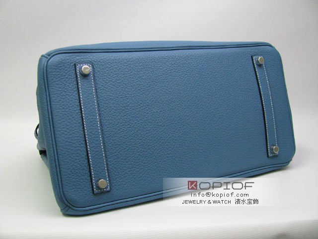 エルメス バーキン35トリヨンクレマンス ブルージーン(金具:シルバー) her423